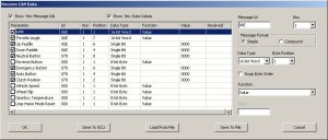 CAN receive configuration