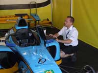 Neil configuring an F3000